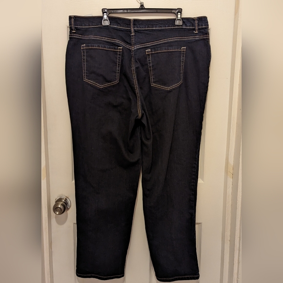 Gloria Vanderbilt Dark Blue Jeans Size 18W - Picture 6 of 7